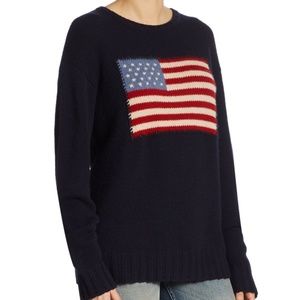 NWT-Polo Ralph Lauren Cotton Intarsia Flag Sweater